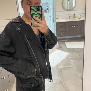 Grey bandit jean jacket